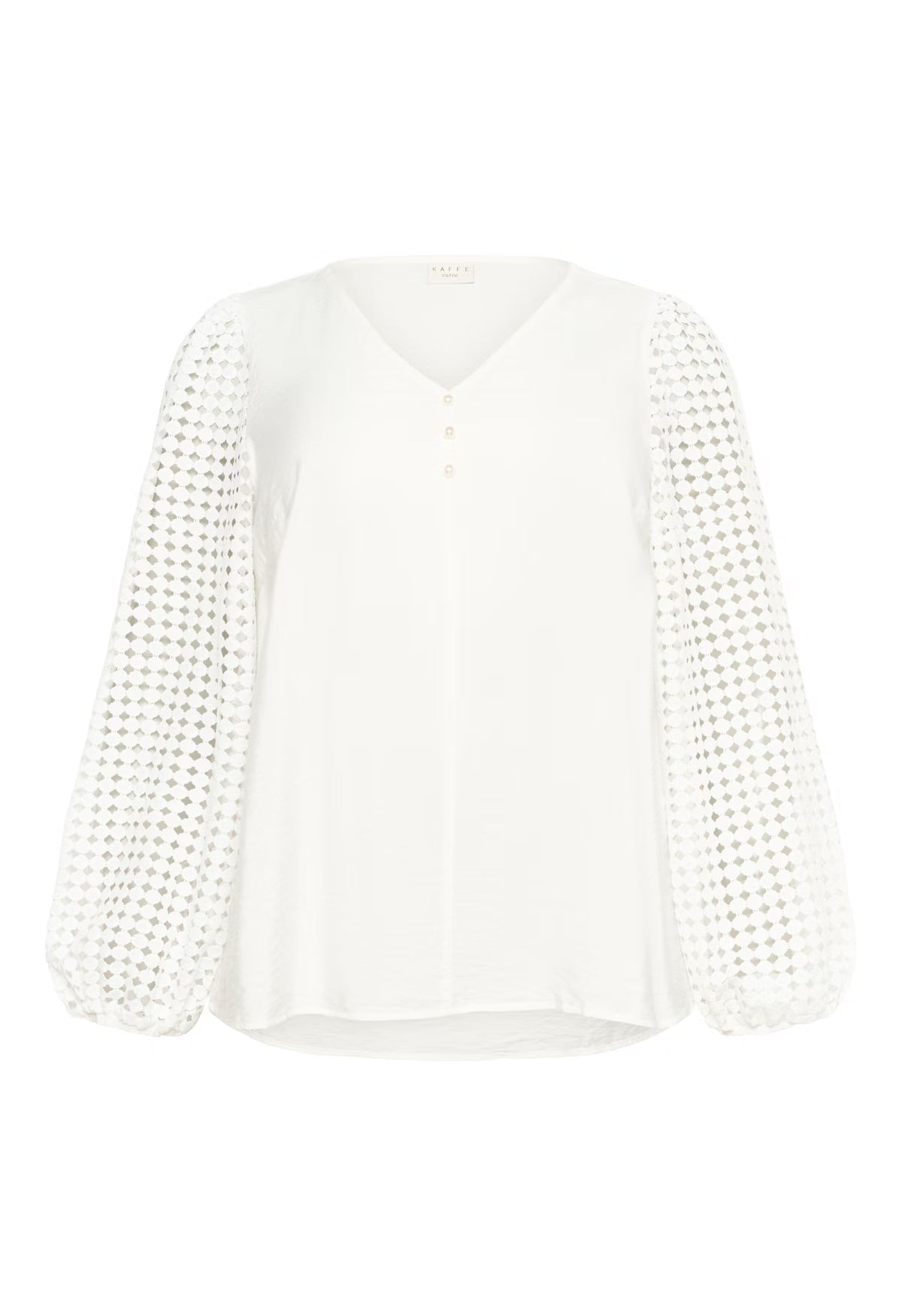 KAFFE CURVE V-Neck Blouse