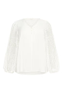 KAFFE CURVE V-Neck Blouse