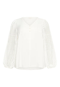 KAFFE CURVE V-Neck Blouse