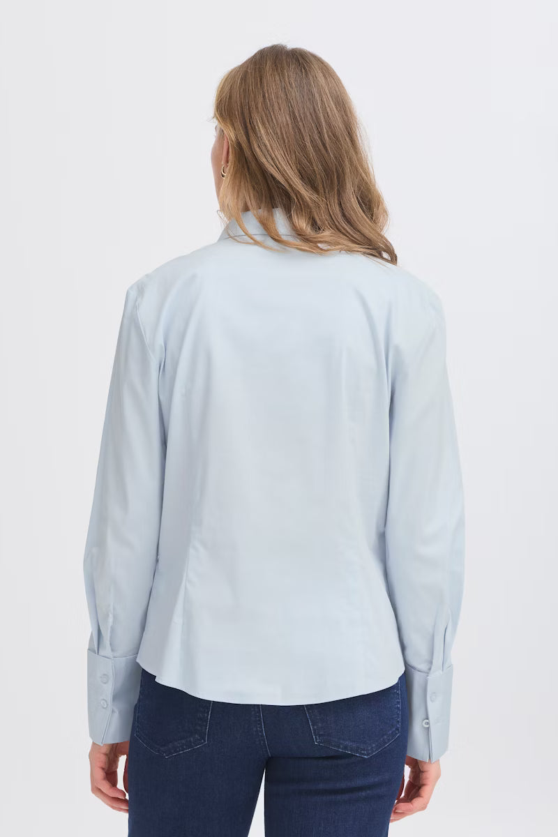 FRANSA Light Blue Collared Shirt