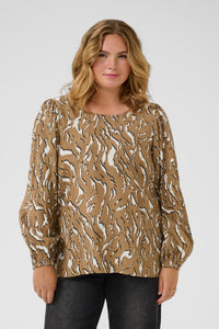 KAFFE CURVE Patterned Blouse