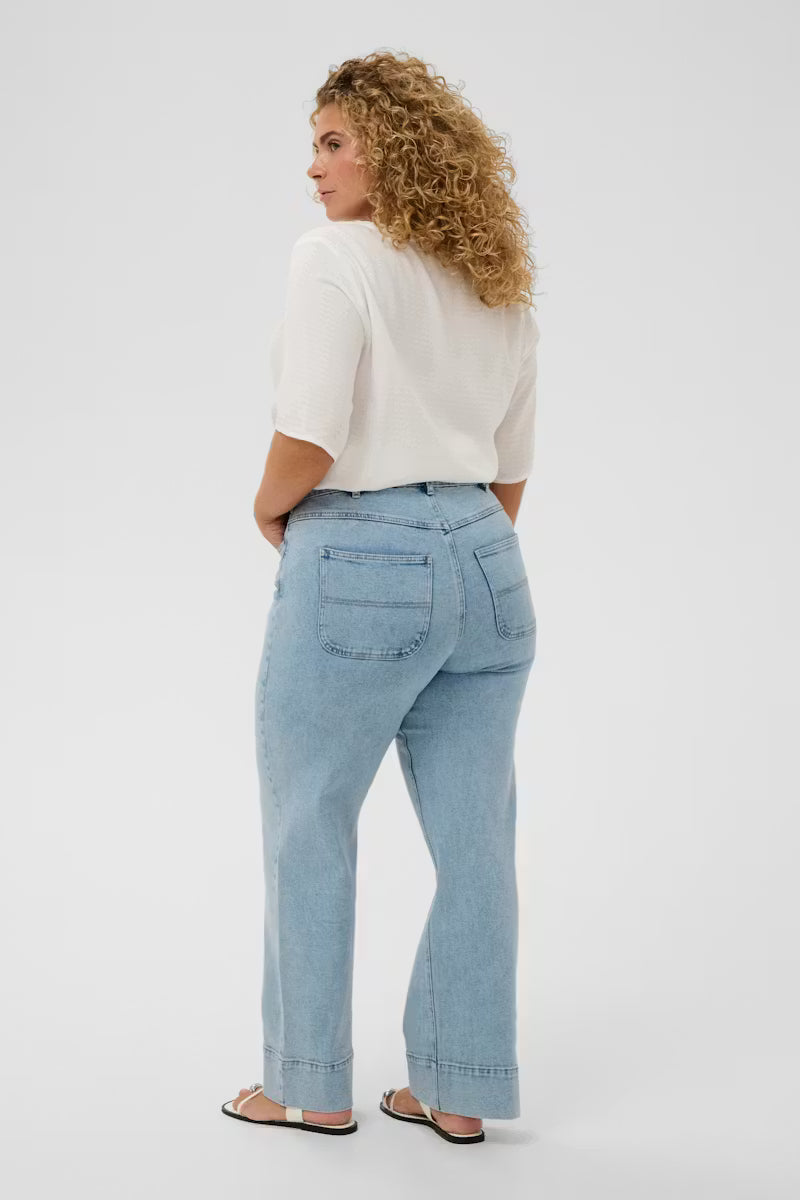 KAFFE CURVE Straight Leg Denim