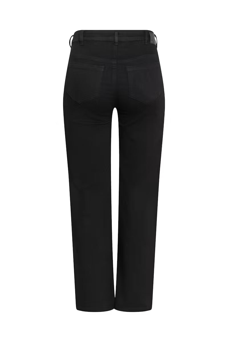 KAFFE CURVE Black Wide Leg Denim