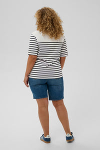 KAFFE CURVE Striped T-Shirt