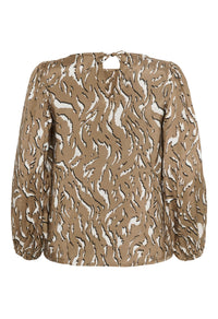 KAFFE CURVE Patterned Blouse