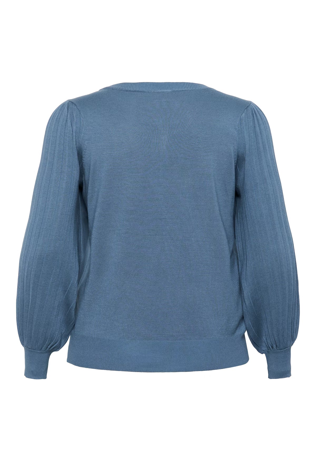 KAFFE CURVE Pleated Sleeve Sweater