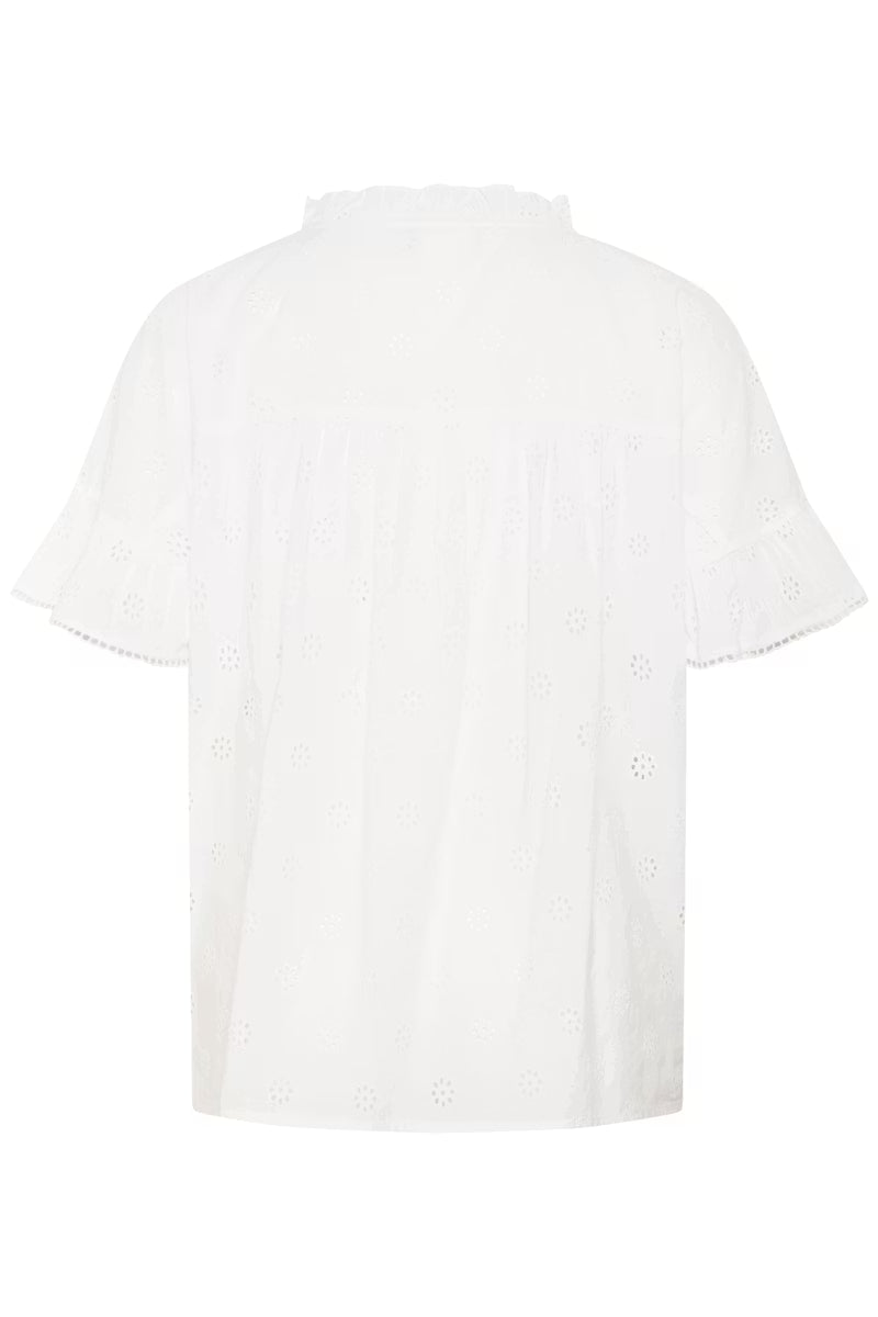KAFFE CURVE Eyelet Blouse