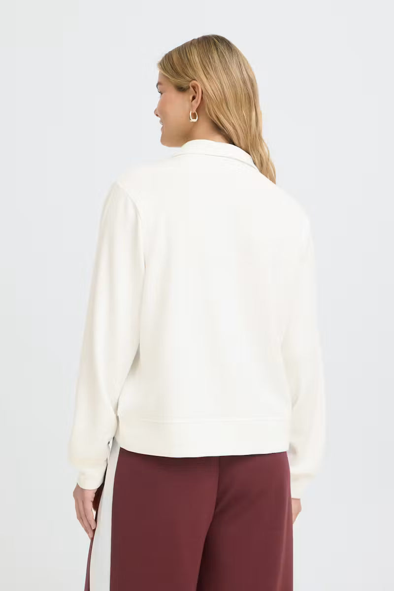 FRANSA Collared Long Sleeve Top