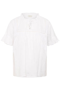 KAFFE CURVE Eyelet Blouse