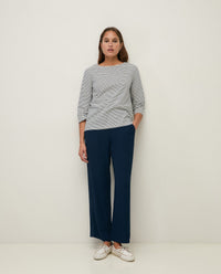 YERSE Striped Cotton T-Shirt