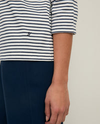 YERSE Striped Cotton T-Shirt