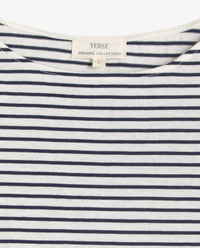 YERSE Striped Cotton T-Shirt