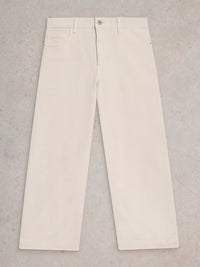 WHITE STUFF Cropped Wide Leg Jean