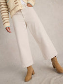 WHITE STUFF Cropped Wide Leg Jean