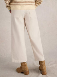 WHITE STUFF Cropped Wide Leg Jean