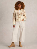 WHITE STUFF Cropped Wide Leg Jean