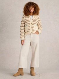 WHITE STUFF Cropped Wide Leg Jean