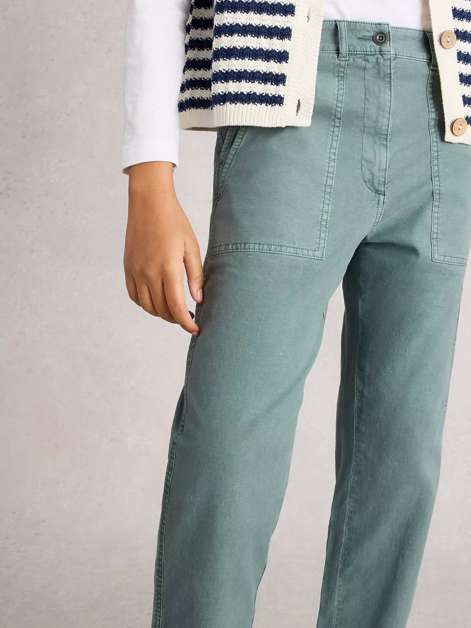 WHITE STUFF Twisted Chino Trousers