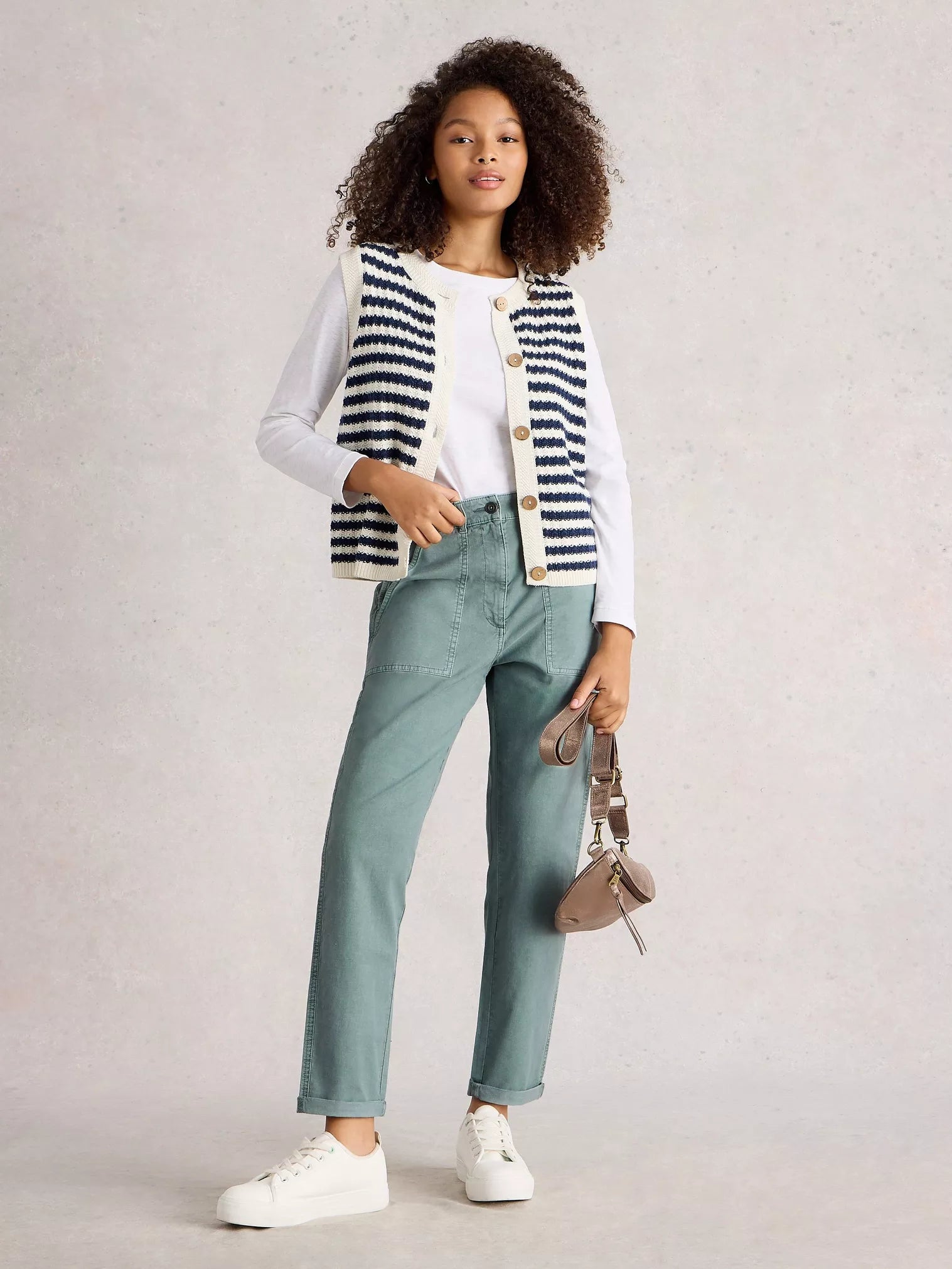 WHITE STUFF Twisted Chino Trousers