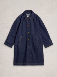 WHITE STUFF Oakleigh Denlim Long Sleeve Coat