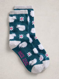 WHITE STUFF Fluffy Lamb Ankle Socks