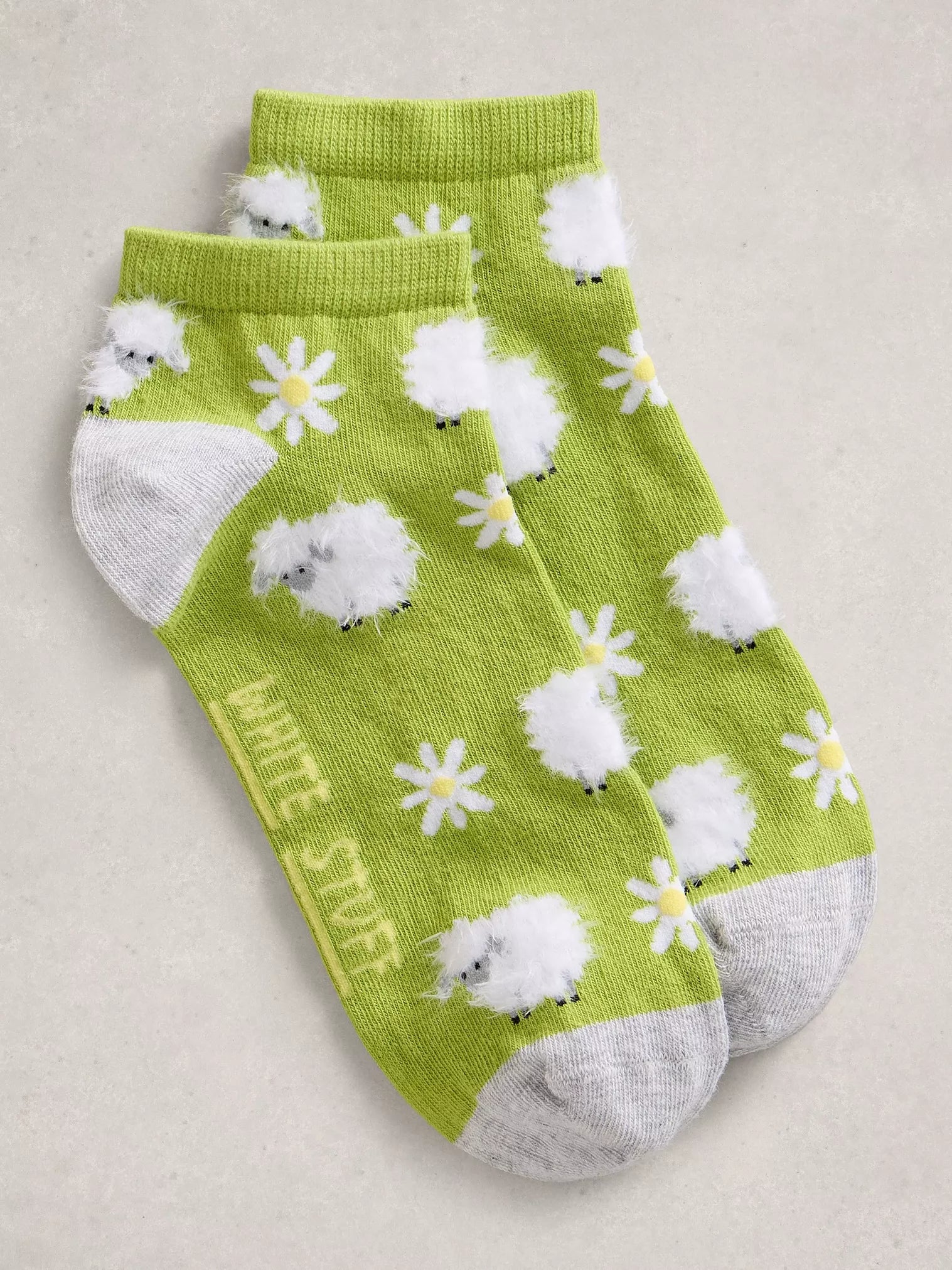 WHITE STUFF Fluffy Sheep Trainer Socks