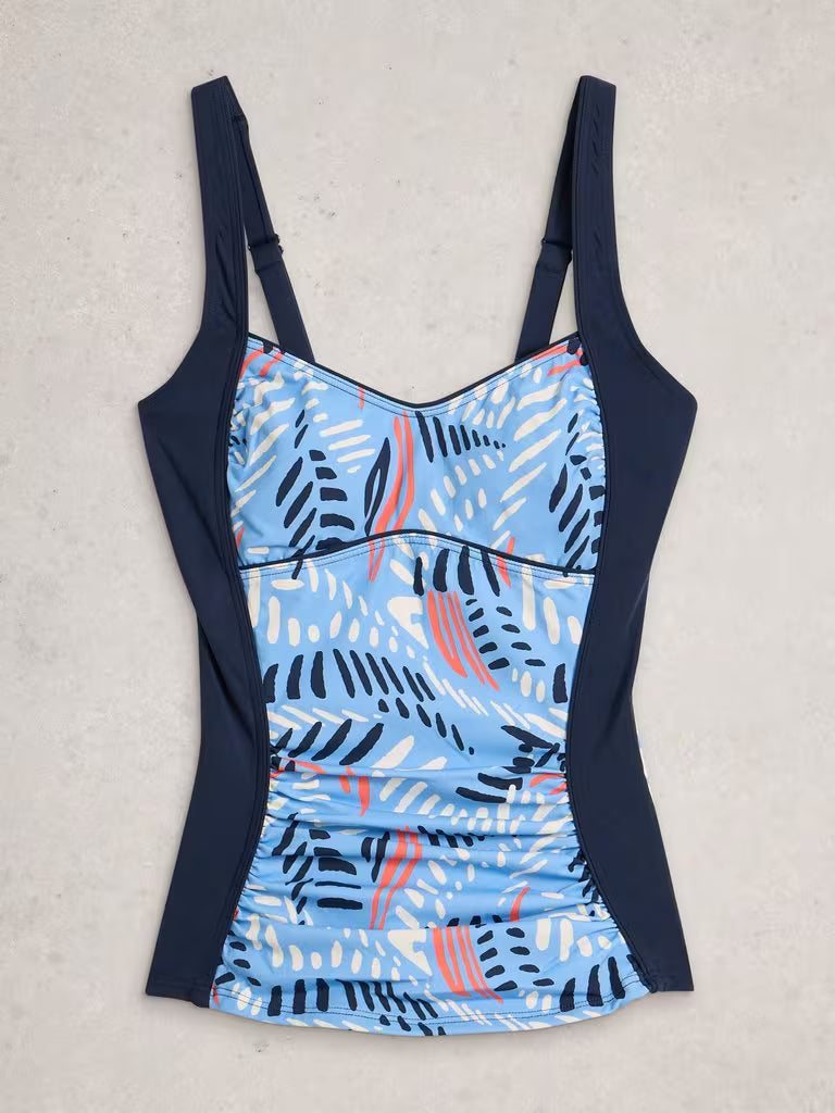 WHITE STUFF Splash Control Tankini Top