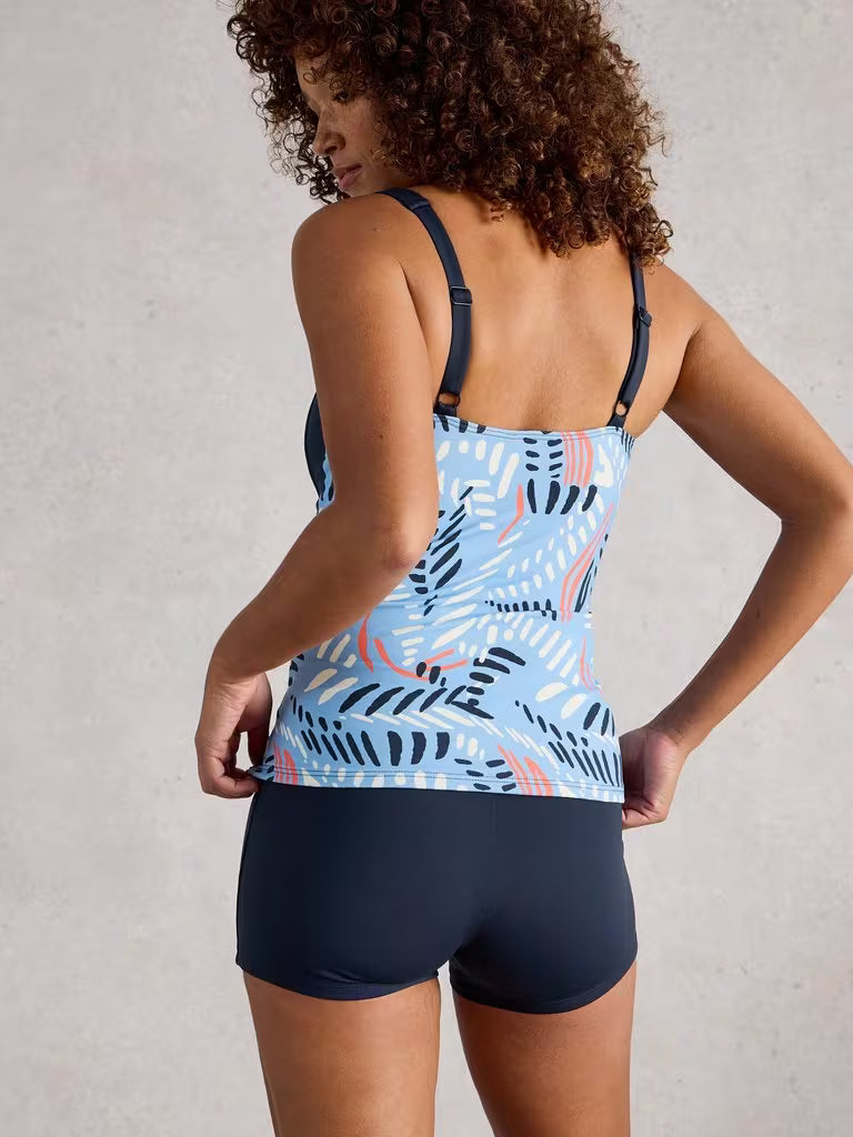 WHITE STUFF Splash Control Tankini Top