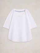 WHITE STUFF Weaver Broderie Tee
