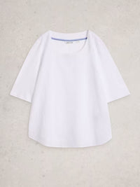 WHITE STUFF Weaver Broderie Tee