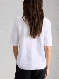 WHITE STUFF Weaver Broderie Tee