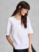 WHITE STUFF Weaver Broderie Tee