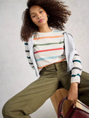 WHITE STUFF Striped Long-Sleeve T-Shirt