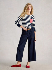 WHITE STUFF Britnay Striped Sweater