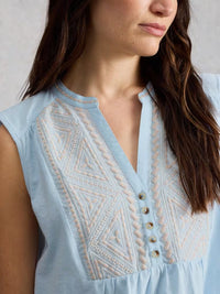 WHITE STUFF Peony Sleeveless Blouse