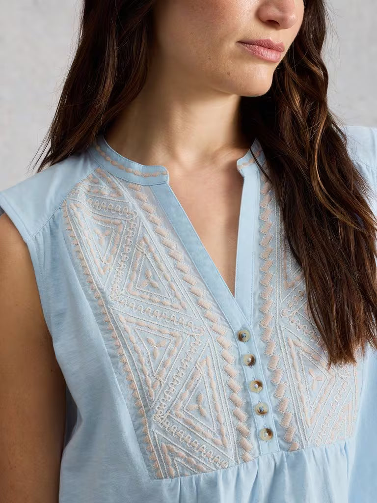 WHITE STUFF Peony Sleeveless Blouse