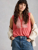 WHITE STUFF Peony Sleeveless Blouse