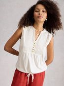 WHITE STUFF Peony Sleeveless Blouse