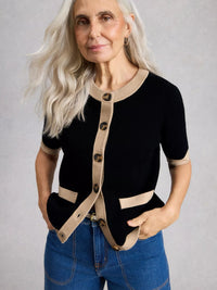 WHITE STUFF Charlotte Short Sleeve Cardigan