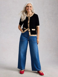 WHITE STUFF Charlotte Short Sleeve Cardigan