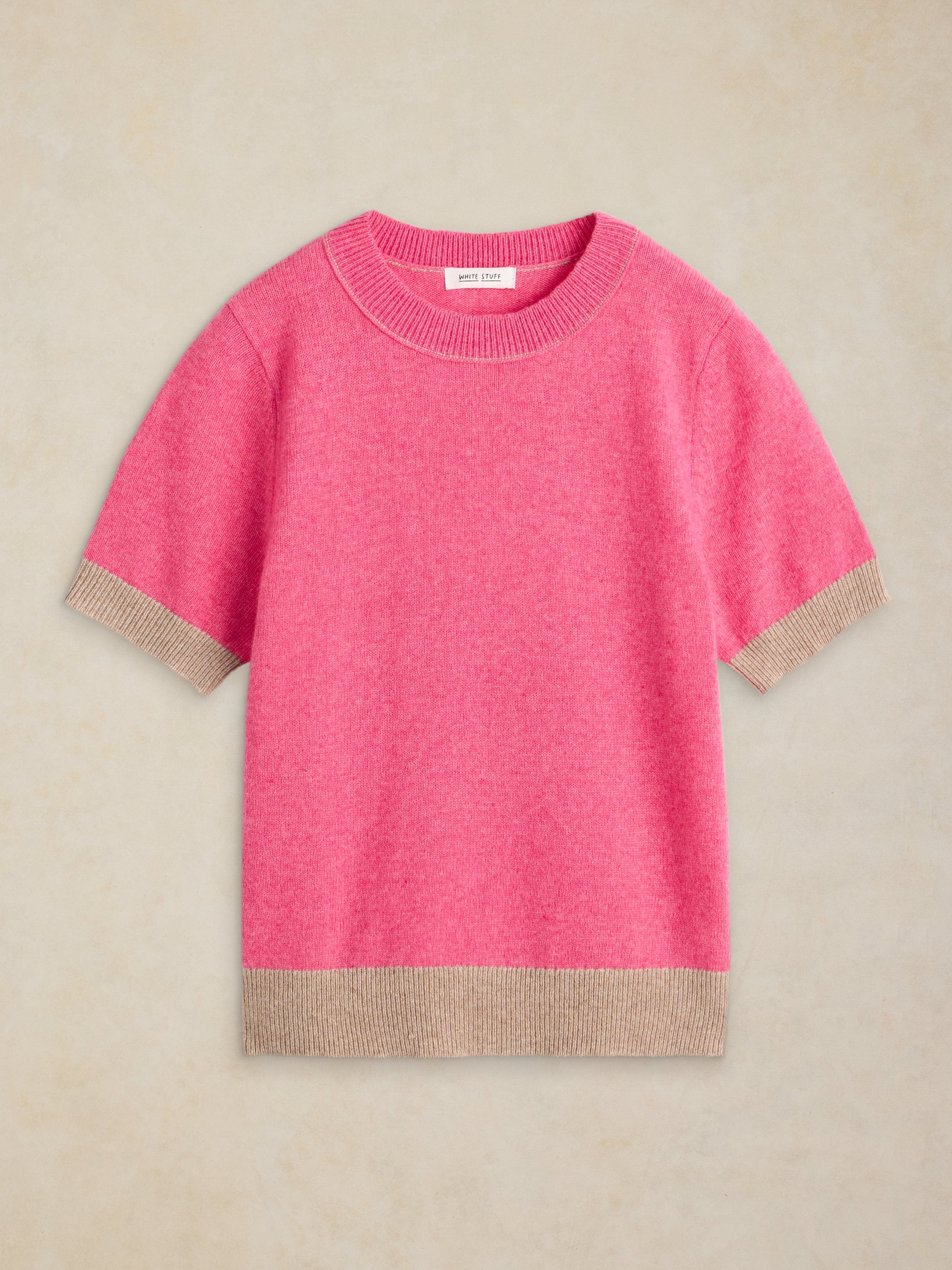 WHITE STUFF Short Sleeve Sweater