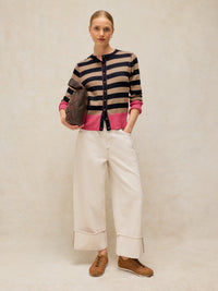 WHITE STUFF Striped Cardigan