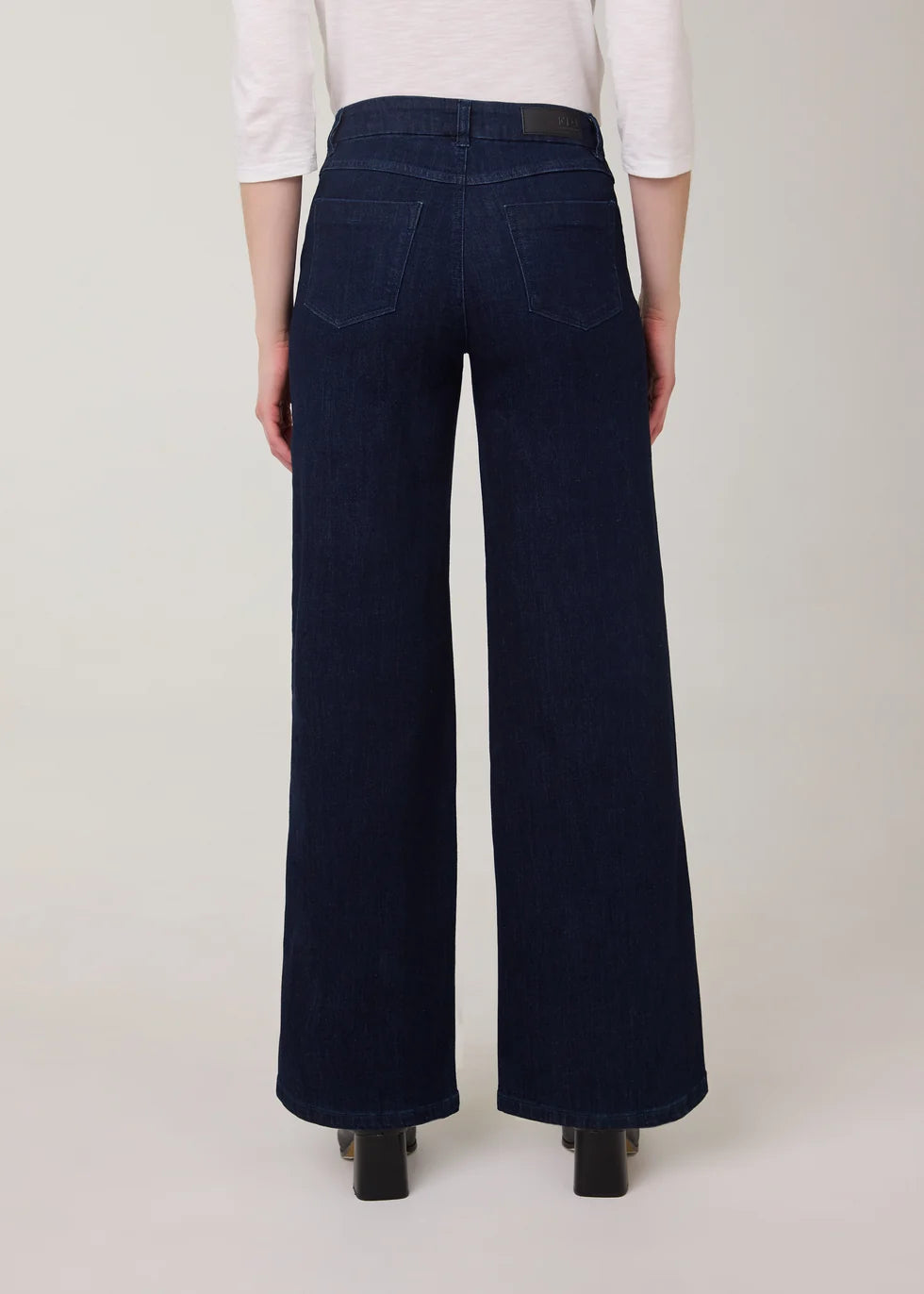 FDJ Olivia Wide Leg Denim Dark Wash