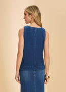 FDJ Sleeveless Denim Top