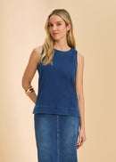 FDJ Sleeveless Denim Top