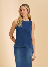 FDJ Sleeveless Denim Top