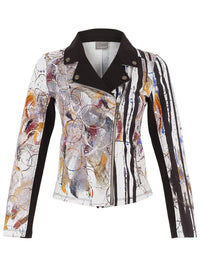 DOLCEZZA Printed Moto Jacket