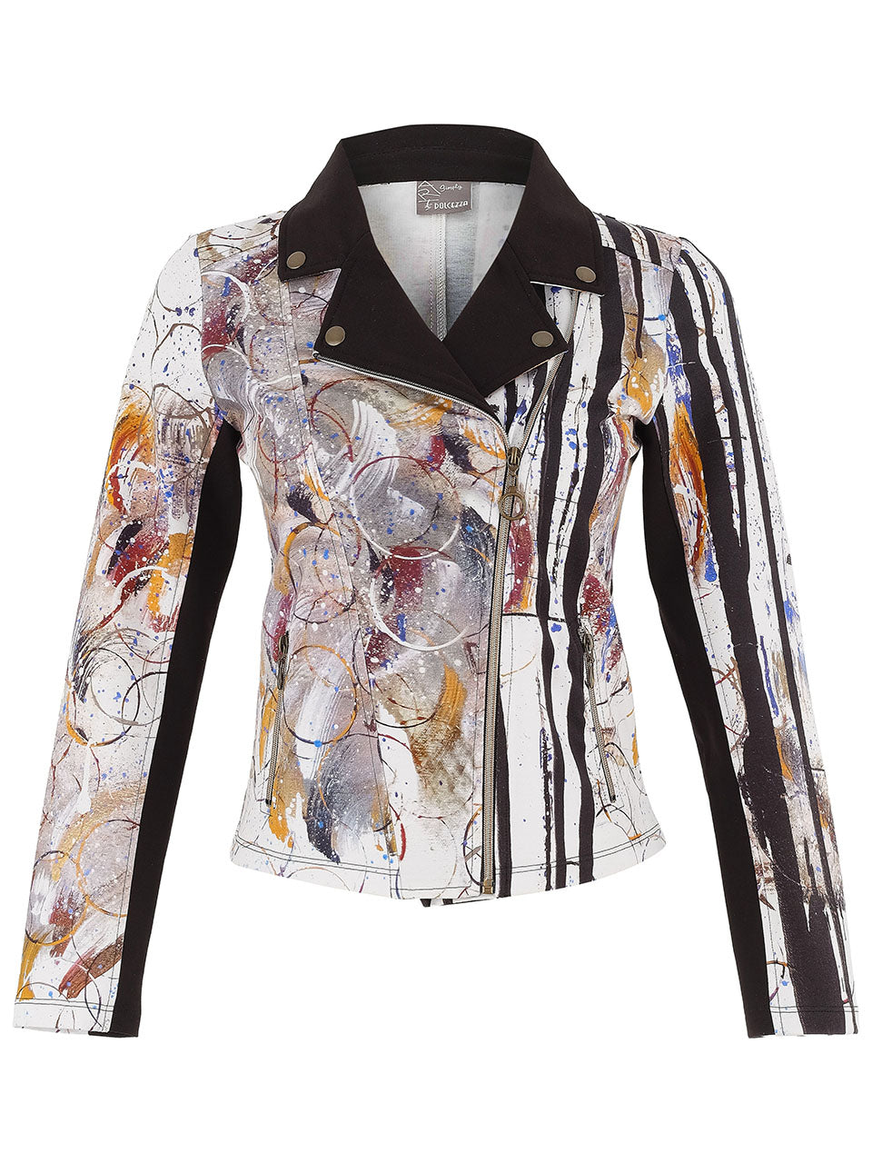 DOLCEZZA Printed Moto Jacket