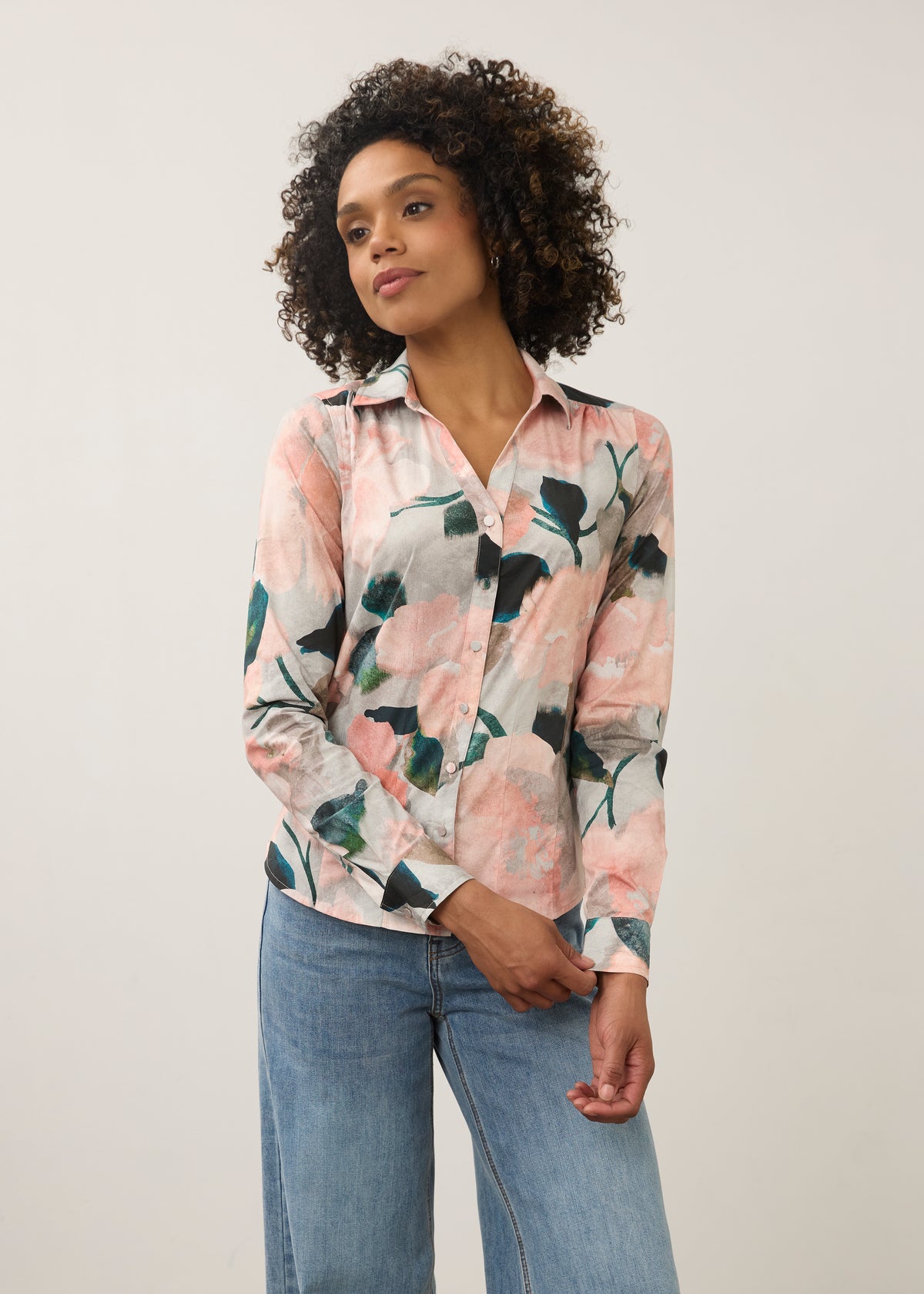 FDJ Split Neck Blouse