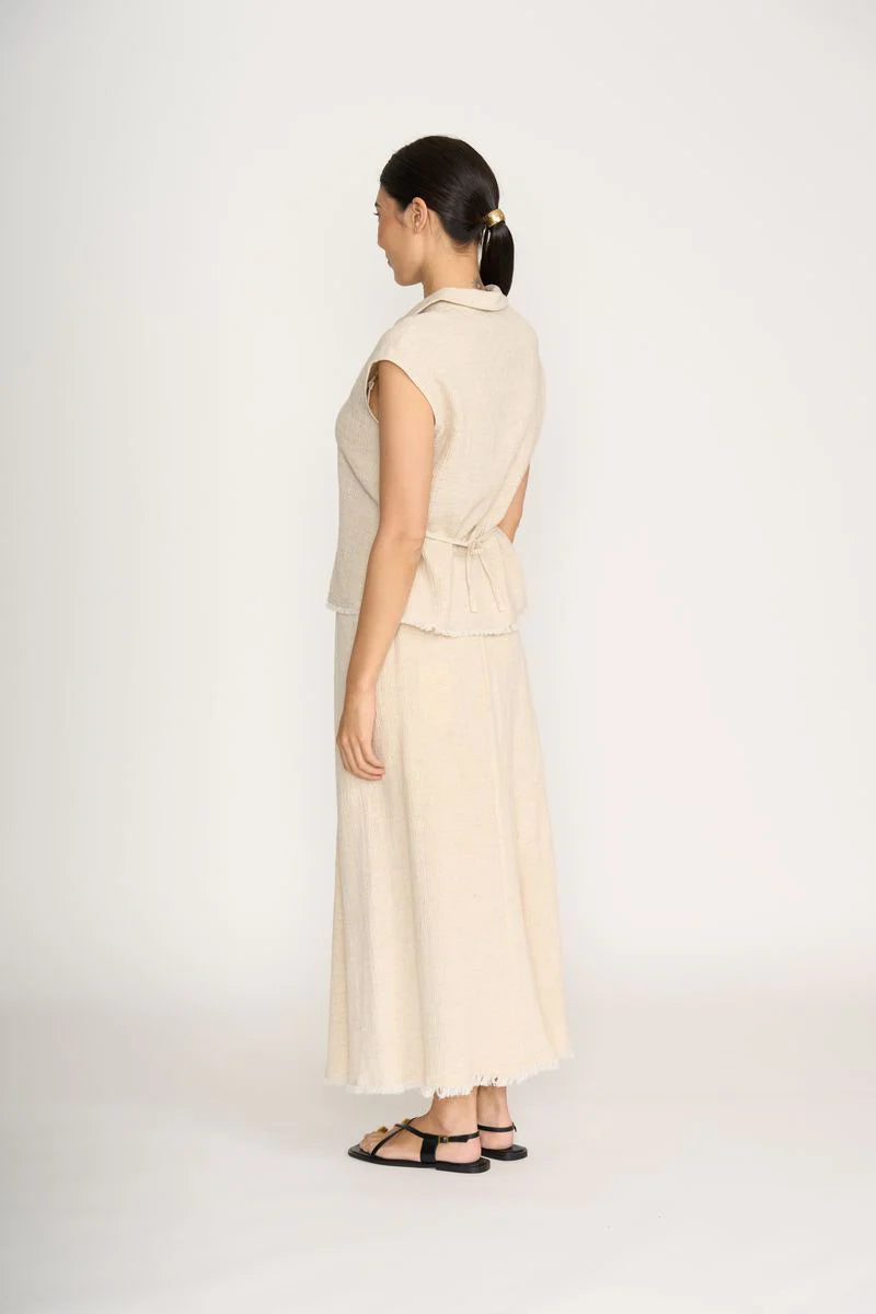 FOIL Linen Skirt